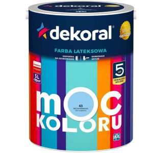 Farba Lateksowa Moc Koloru Niezapominajka 5l Dekoral