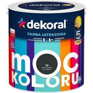 Farba Moc Koloru Mała Czarna 2,5L Dekoral