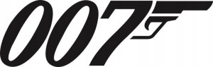Naklejka 007 JAMES BOND 9,2 X 29 CM