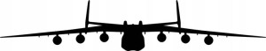 Naklejka ANTONOV AN-225 MRIJA 5,6 X 29 CM