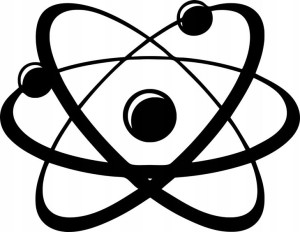 Naklejka ATOM 15 X 19,4 CM