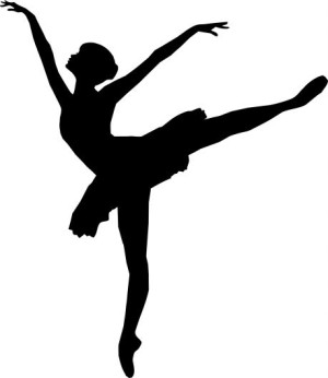 Naklejka BALERINA 10 X 8,7 CM