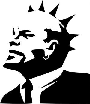 Naklejka BANKSY COMRADE 17,4 X 15 CM