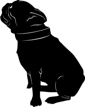 Naklejka BULDOG FRANCUSKI 21,1 X 16 CM