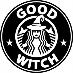 Naklejka CZAROWNICA GOOD WITCH 15 X 15 CM