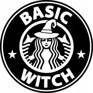 Naklejka Czarownica Wiedźma Basic Witch 21 X 21 Cm