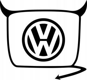Naklejka Diabeł Volkswagen Vw 18 X 19,7 Cm