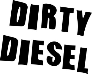 Naklejka DIRTY DIESEL 15 X 18,6 CM