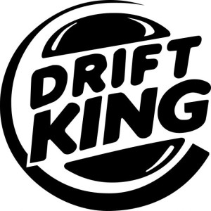 Naklejka DRIFT KING 15 X 15 CM