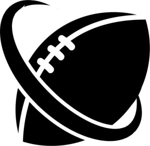 Naklejka Futbol Amerykański Rugby 12 X 12,3 Cm
