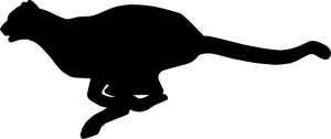 Naklejka GEPARD 12,1 X 29 CM