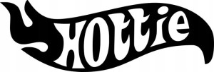Naklejka HOTTIE HOT WHEELS 5,8 X 17 CM
