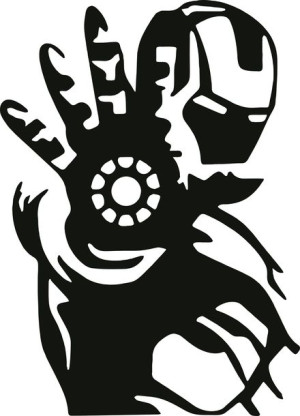 Naklejka IRON MAN 20 X 14,4 CM