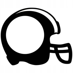 Naklejka Kask Futbol Amerykański 18 X 22,4 Cm