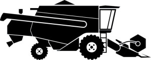 Naklejka KOMBAJN TRAKTOR 8,4 X 21 CM