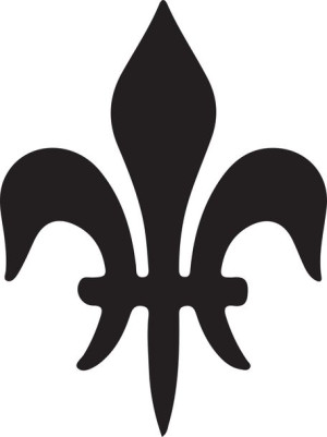 Naklejka LILIA KWIAT SYMBOL 24,1 X 18 CM