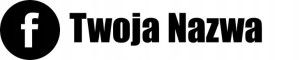 Naklejka Media Społecznościowe Facebook Nazwa