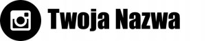 Naklejka Media Społecznościowe Instagram Nazwa