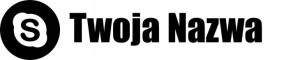 Naklejka Media Społecznościowe Skype Twoja Nazwa