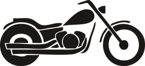 Naklejka MOTOCYKL 11,8 X 26 CM