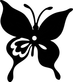 Naklejka MOTYL 10 X 9 CM
