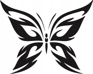 Naklejka MOTYL 15 X 18,7 CM