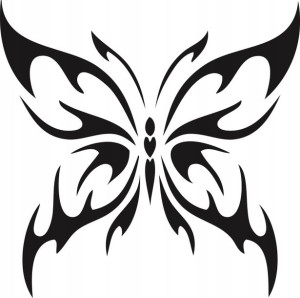 Naklejka MOTYL 9 X 9,1 CM