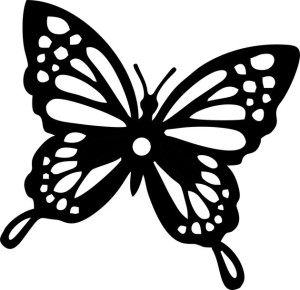 Naklejka MOTYL 9 X 9,3 CM