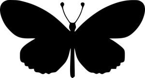 Naklejka MOTYL MOTYLE MOTYLEK 9,1 X 17 CM