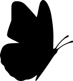 Naklejka MOTYL MOTYLE MOTYLEK 9,9 X 9 CM