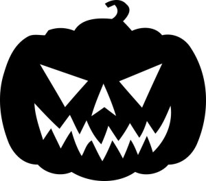 Naklejka na samochód DYNIA HALLOWEEN 7 X 8 CM