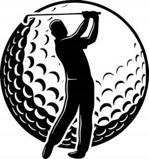 Naklejka na samochód GOLFISTA GOLF 17,1 X 16 CM