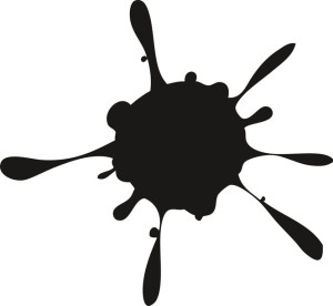 Naklejka na samochód KLEKS 15 X 16,3 CM