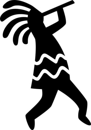 Naklejka na samochód KOKOPELLI 14,3 X 10 CM
