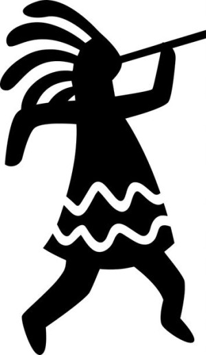 Naklejka na samochód KOKOPELLI 20,7 X 12 CM
