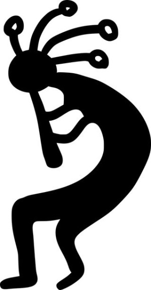 Naklejka na samochód KOKOPELLI 22,1 X 12 CM