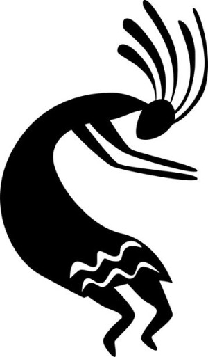 Naklejka na samochód KOKOPELLI 23,9 X 14 CM