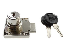 Zamek meblowy bębenkowy ZMB-02 na 1 klucz