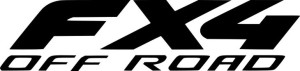 Naklejka na samochód OFF ROAD 4X4 5 X 21,3 CM