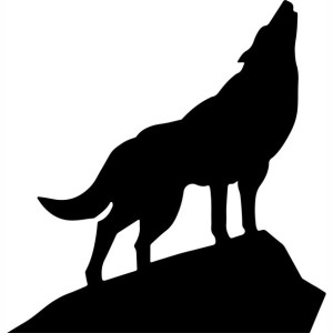Naklejka na samochód WILK WOLF 15 X 14,4 CM
