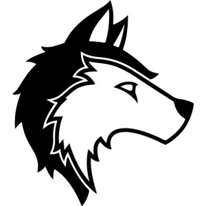 Naklejka na samochód WILK WOLF 16 X 14,1 CM