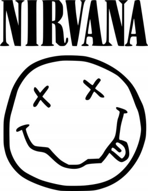 Naklejka NIRVANA 23,2 X 18 CM