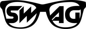 Naklejka OKULARY SWAG 8,5 X 25 CM