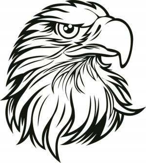 Naklejka ORZEŁ EAGLE 23,4 X 21 CM