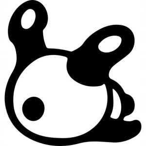 Naklejka PANDA 10 X 9,4 CM