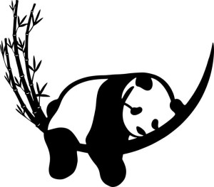 Naklejka PANDA 21 X 24 CM