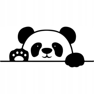 Naklejka PANDA 8 X 18,5 CM