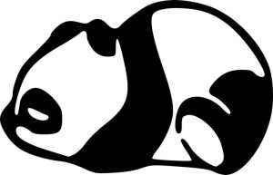 Naklejka PANDA 9 X 14 CM