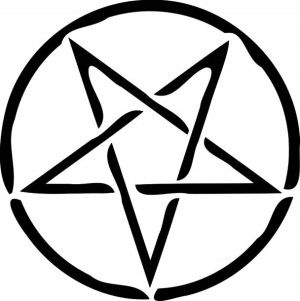 Naklejka PENTAGRAM 10 X 10 CM
