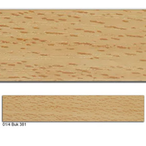 Obrzeże PVC, 01/4 BUK 381, 42x2.0, 100 mb